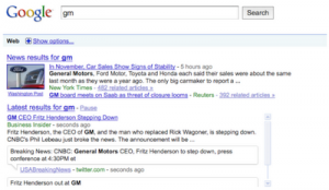 Google Search Real-Time Web