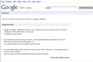 Google definisce Google