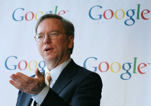 Il patron di Google, Eric Schmidt