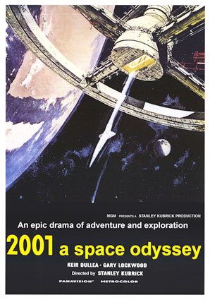 Il poster realizzato da Robert McCall per il film di Kubrick 2001 Odissea nello spazio