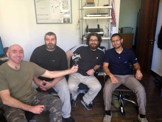 I makers di IVE360 (da sinistra) Roberto Basili, Luca D'Addario, Diego Marra, Nicholas Caporusso